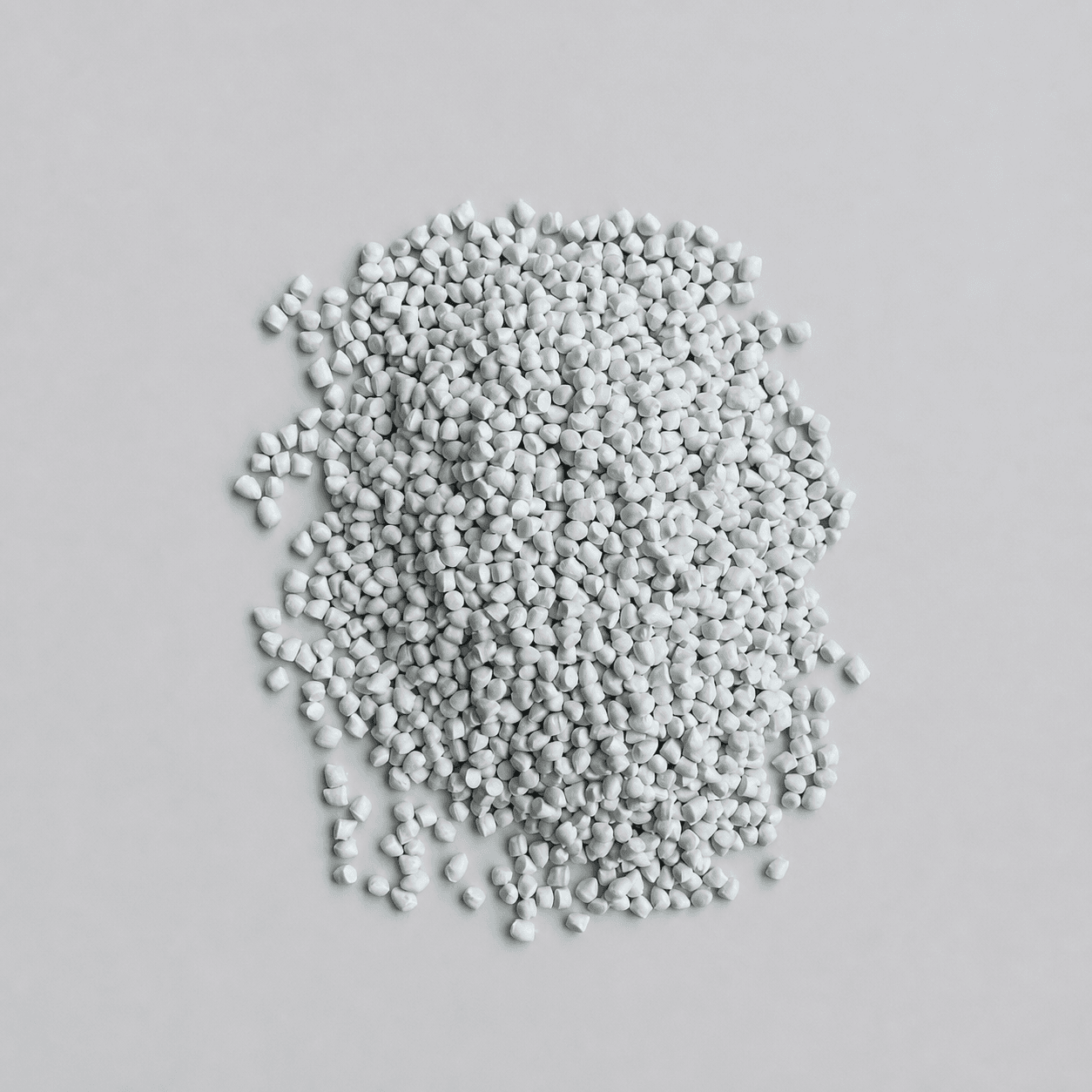Light gray cable compound pellet sample