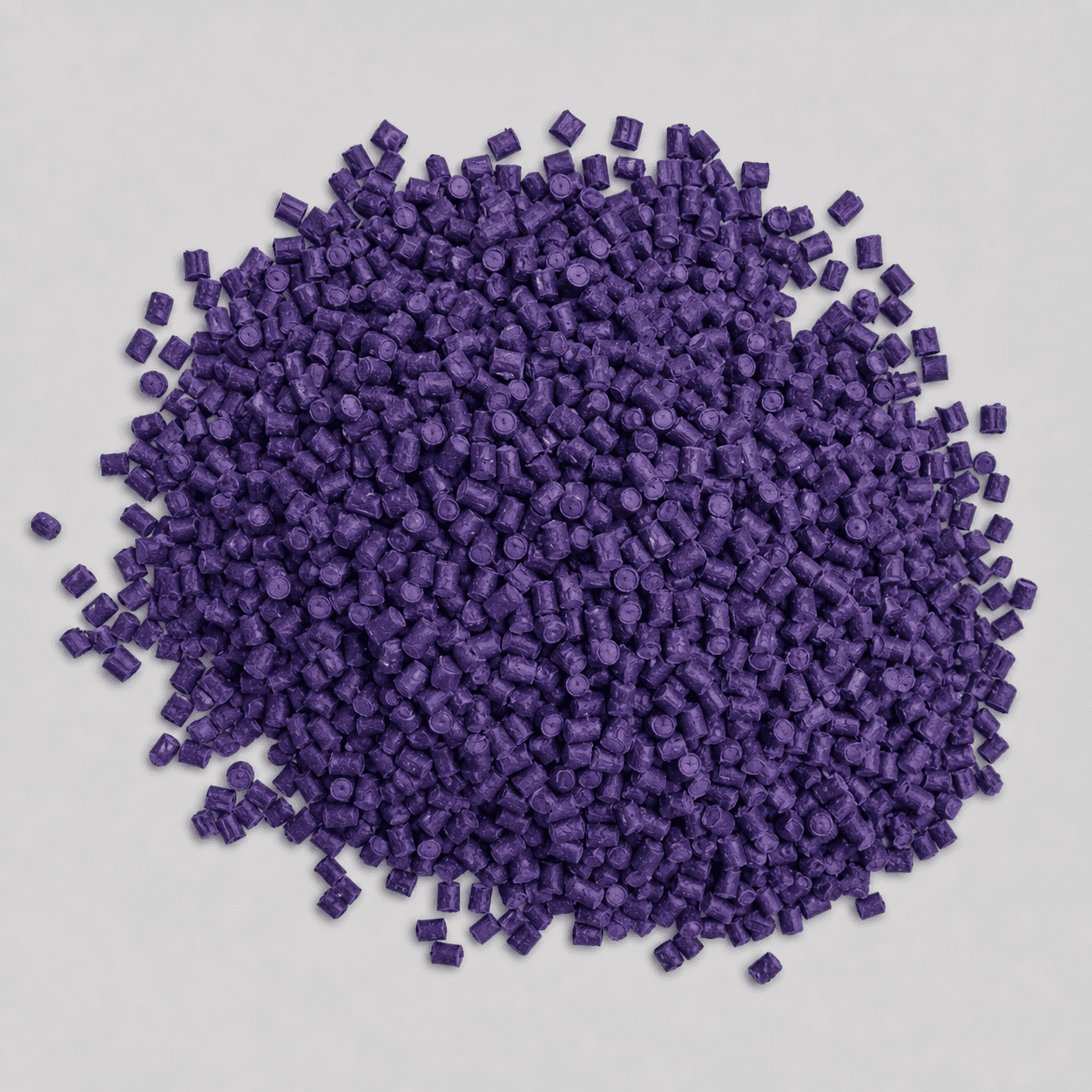 Purple TPV cable compound pellet sample