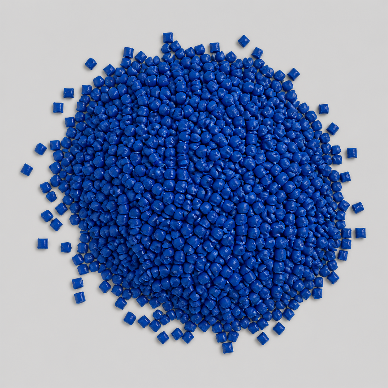 Blue cable compound pellet sample