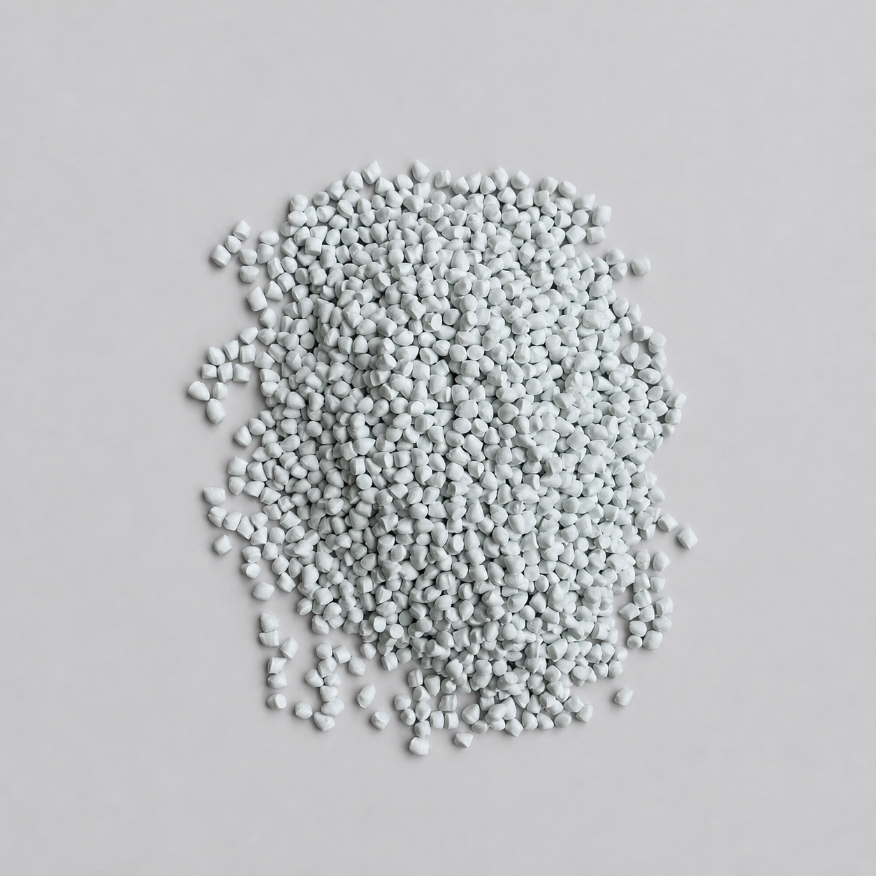 Light gray cable compound pellet sample