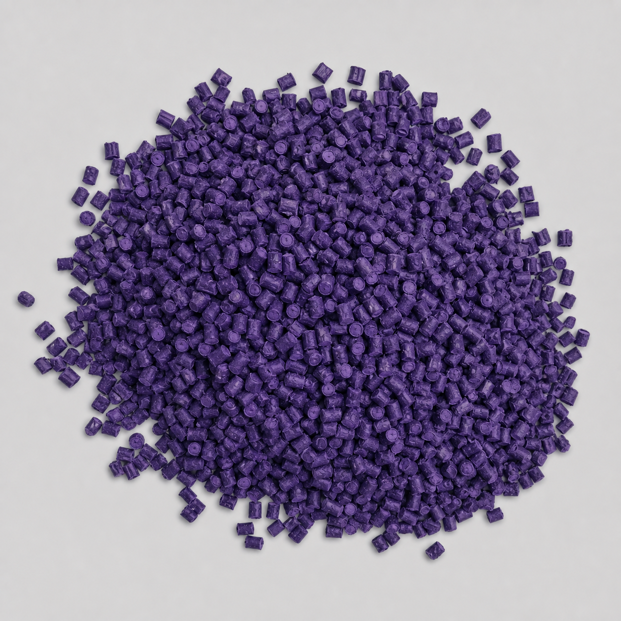 Purple TPV cable compound pellet sample